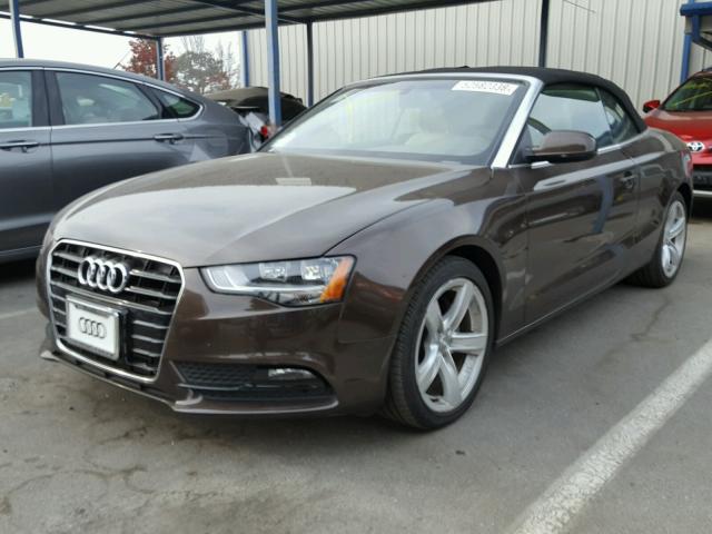 WAUAFAFH0EN006975 - 2014 AUDI A5 PREMIUM BROWN photo 2