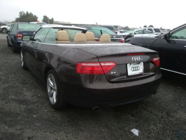 WAUAFAFH0EN006975 - 2014 AUDI A5 PREMIUM BROWN photo 3