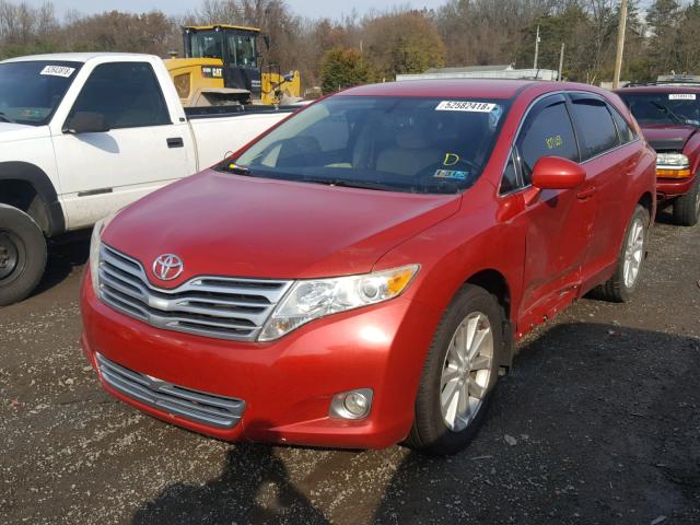 4T3ZA3BBXAU036697 - 2010 TOYOTA VENZA BASE RED photo 2