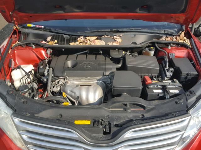 4T3ZA3BBXAU036697 - 2010 TOYOTA VENZA BASE RED photo 7