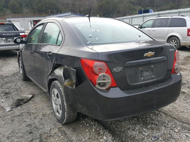 1G1JB5SH7E4224857 - 2014 CHEVROLET SONIC LS 黑色 照片 3