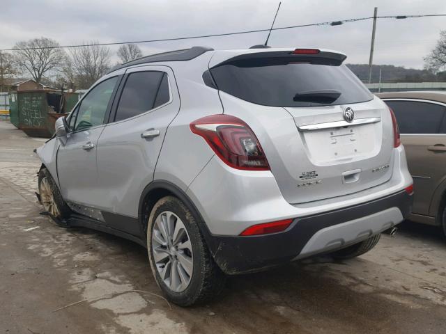 KL4CJASB1JB578770 - 2018 BUICK ENCORE PRE SILVER photo 3