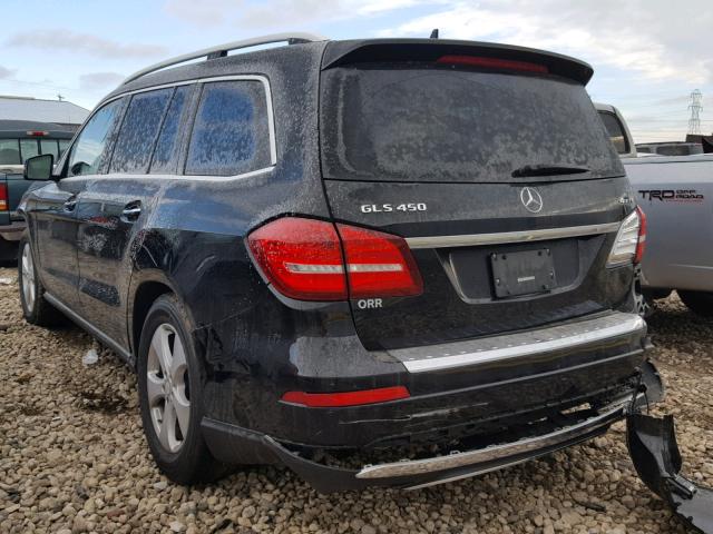 4JGDF6EE9HA869009 - 2017 MERCEDES-BENZ GLS 450 4M BLACK photo 3