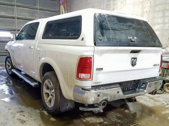 1C6RR7NT8DS672396 - 2013 RAM 1500 LARAM WHITE photo 3