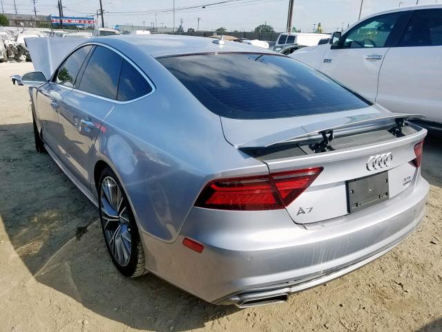 WAU2GAFCXGN075097 - 2016 AUDI A7 PRESTIG SILVER photo 3