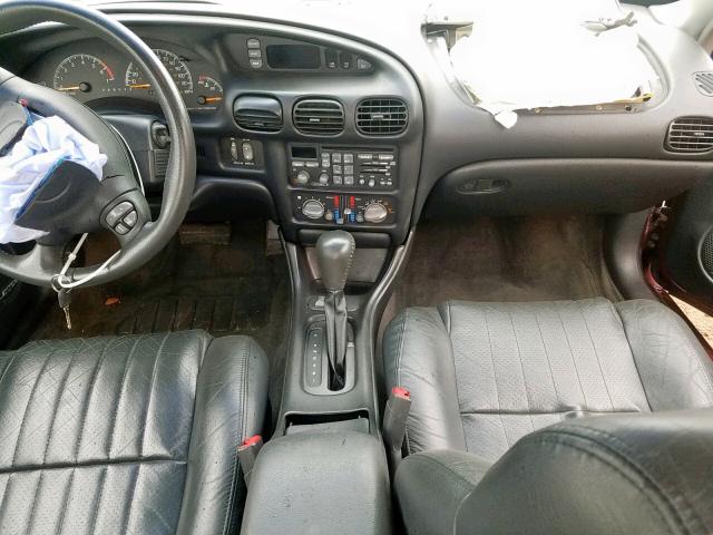 1G2WR12181F183694 - 2001 PONTIAC GRAND PRIX Бордовый фото 10