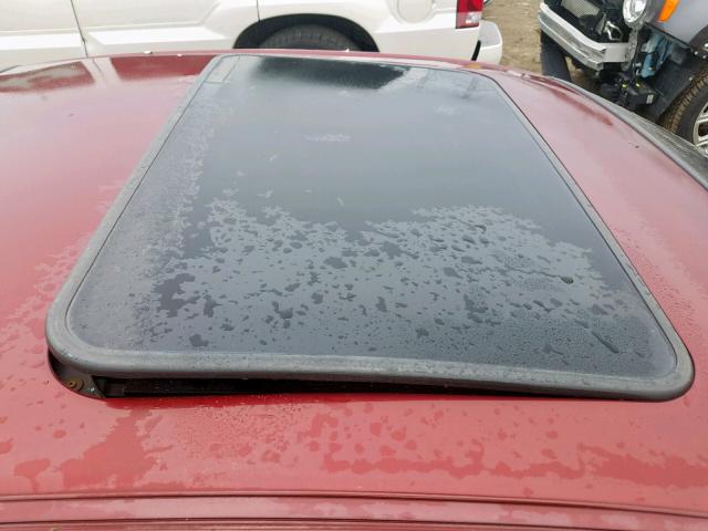 1G2WR12181F183694 - 2001 PONTIAC GRAND PRIX Бордовый фото 9