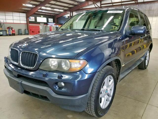 5UXFA13536LY23953 - 2006 BMW X5 3.0I BLUE photo 2