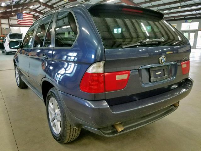 5UXFA13536LY23953 - 2006 BMW X5 3.0I BLUE photo 3