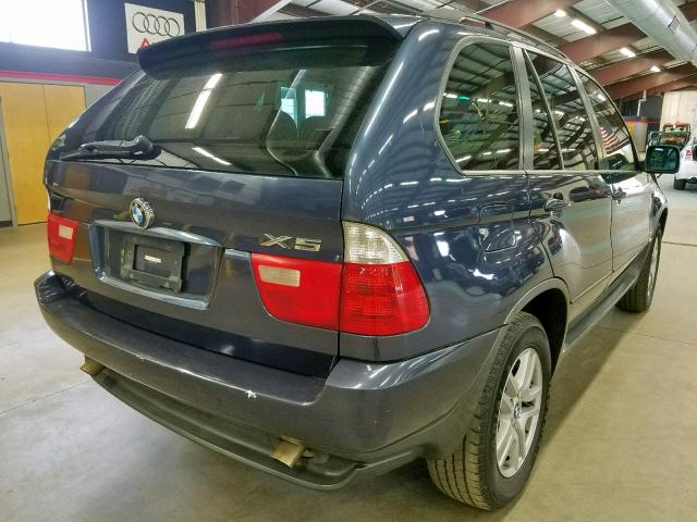 5UXFA13536LY23953 - 2006 BMW X5 3.0I BLUE photo 4