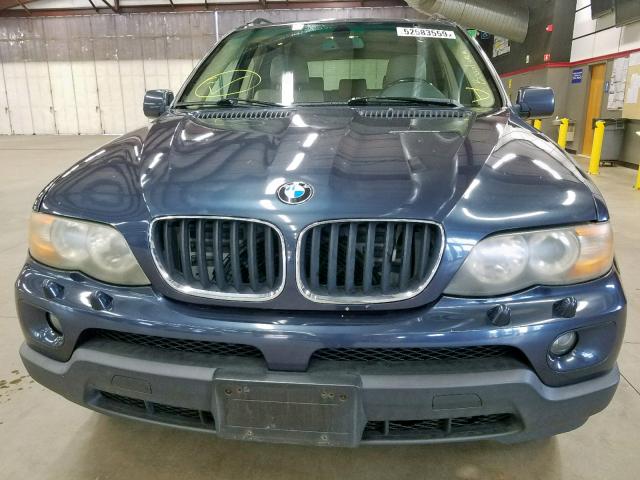 5UXFA13536LY23953 - 2006 BMW X5 3.0I BLUE photo 7