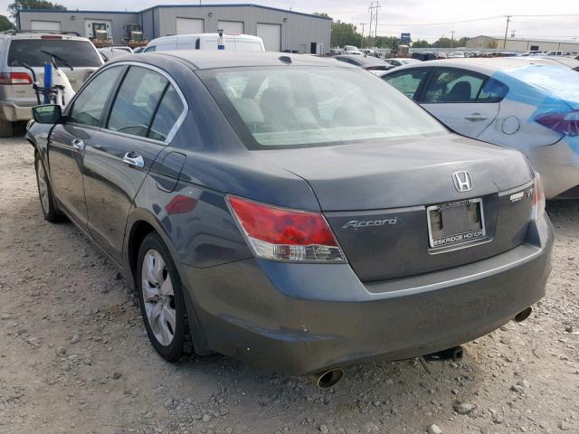 1HGCP36859A004562 - 2009 HONDA ACCORD EXL GRAY photo 3