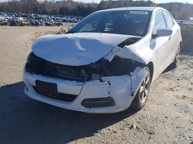 1C3CDFBB2FD112758 - 2015 DODGE DART SXT WHITE photo 2