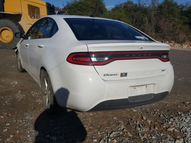 1C3CDFBB2FD112758 - 2015 DODGE DART SXT WHITE photo 3