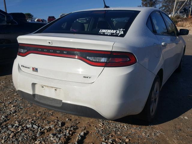 1C3CDFBB2FD112758 - 2015 DODGE DART SXT WHITE photo 4