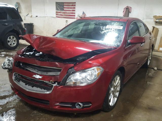1G1ZE5E05AF154466 - 2010 CHEVROLET MALIBU LTZ მუქწითელი ფოტო 2