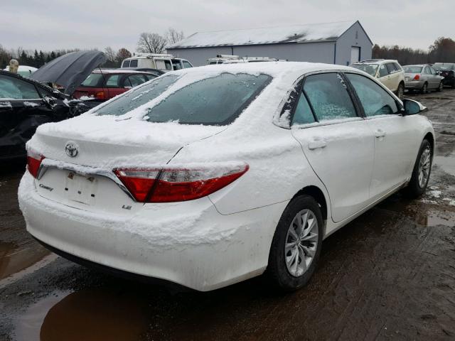 4T4BF1FK5GR572949 - 2016 TOYOTA CAMRY LE WHITE photo 4