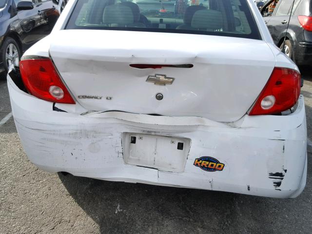 1G1AT58H097294953 - 2009 CHEVROLET COBALT LT WHITE photo 9