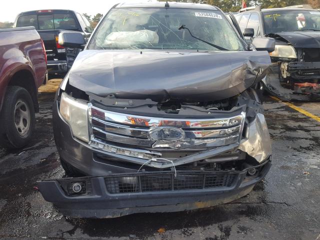 2FMDK3KC4ABB47907 - 2010 FORD EDGE LIMIT GRAY photo 9