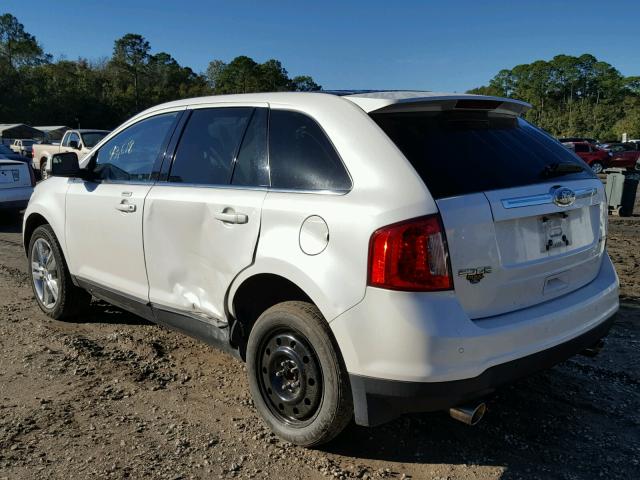 2FMDK3KC9BBA15016 - 2011 FORD EDGE LIMIT WHITE photo 3