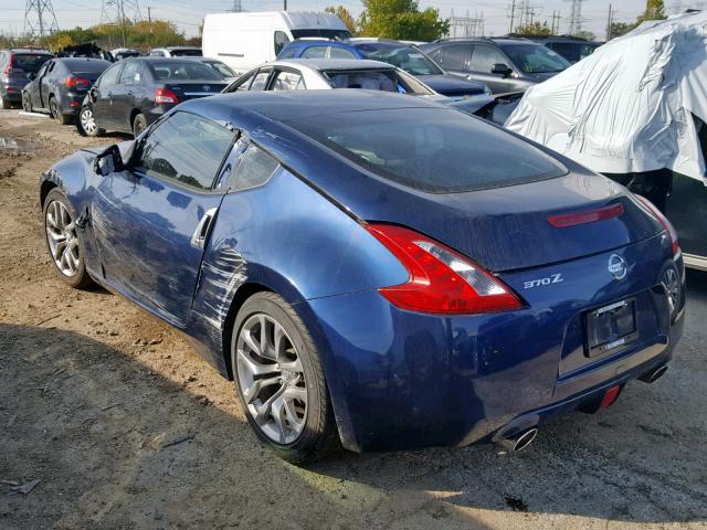 JN1AZ4EH8DM381095 - 2013 NISSAN 370Z BASE BLUE photo 3