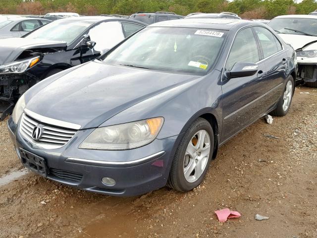 JH4KB16687C001232 - 2007 ACURA RL BLUE photo 2