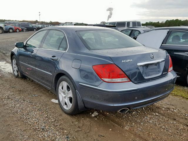 JH4KB16687C001232 - 2007 ACURA RL BLUE photo 3