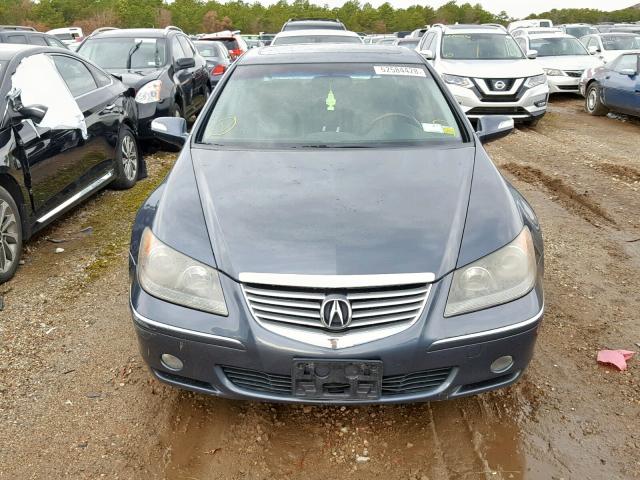 JH4KB16687C001232 - 2007 ACURA RL BLUE photo 9