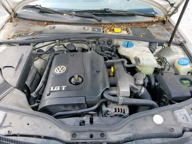 WVWAD63B75E024556 - 2005 VOLKSWAGEN PASSAT GLS WHITE photo 7