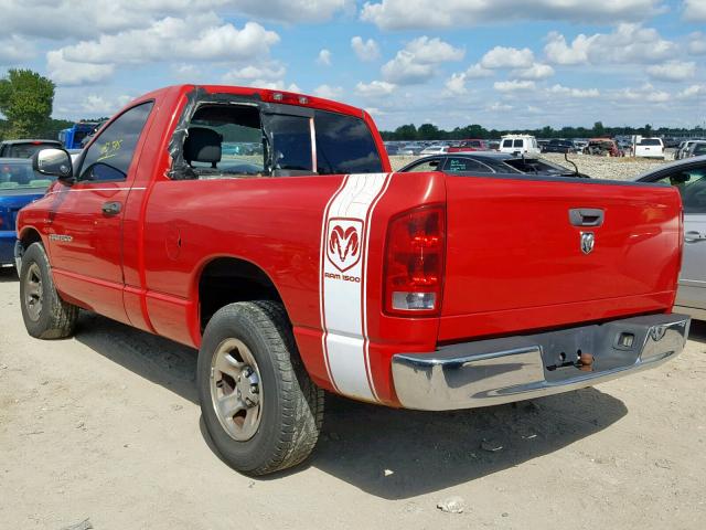 1D7HA16K55J633440 - 2005 DODGE RAM 1500 S RED photo 3