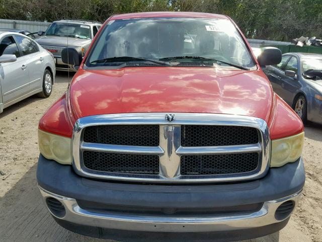 1D7HA16K55J633440 - 2005 DODGE RAM 1500 S RED photo 9