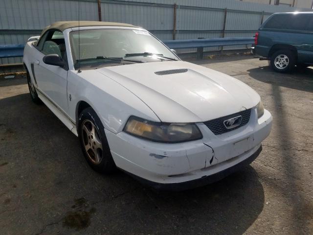 1FAFP44412F142213 - 2002 FORD MUSTANG WHITE photo 1
