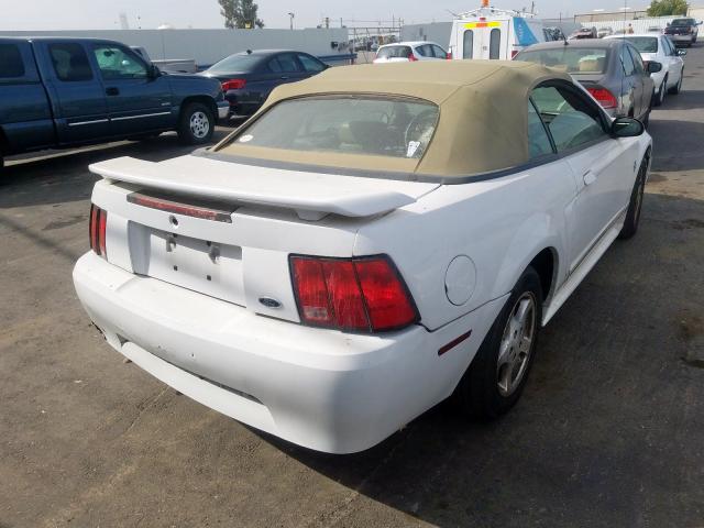 1FAFP44412F142213 - 2002 FORD MUSTANG WHITE photo 4
