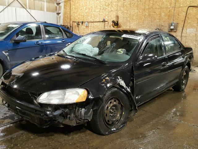 1C3EL46X72N110188 - 2002 CHRYSLER SEBRING LX BLACK photo 2