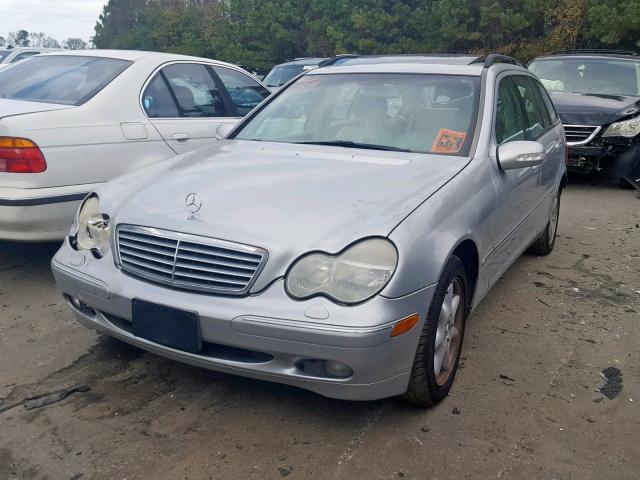 WDBRH81J13F371898 - 2003 MERCEDES-BENZ C 240 SPOR SILVER photo 2