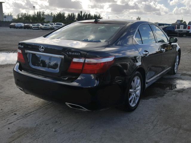 JTHBL46F495088018 - 2009 LEXUS LS 460 BLACK photo 4