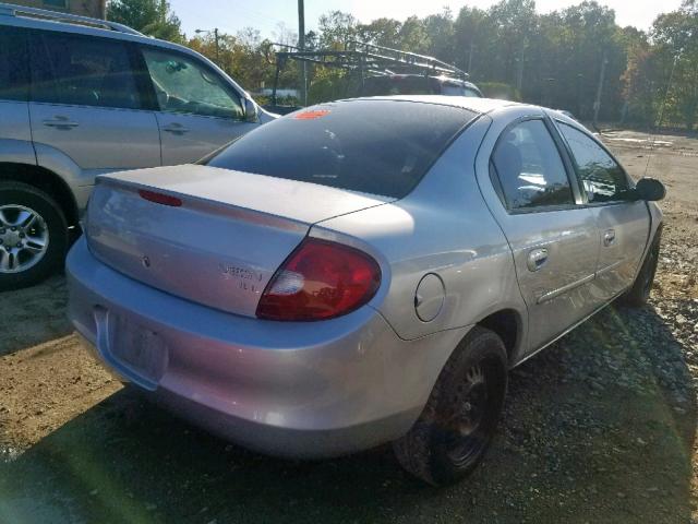 1B3ES46C92D501779 - 2002 DODGE NEON SE GRAY photo 4