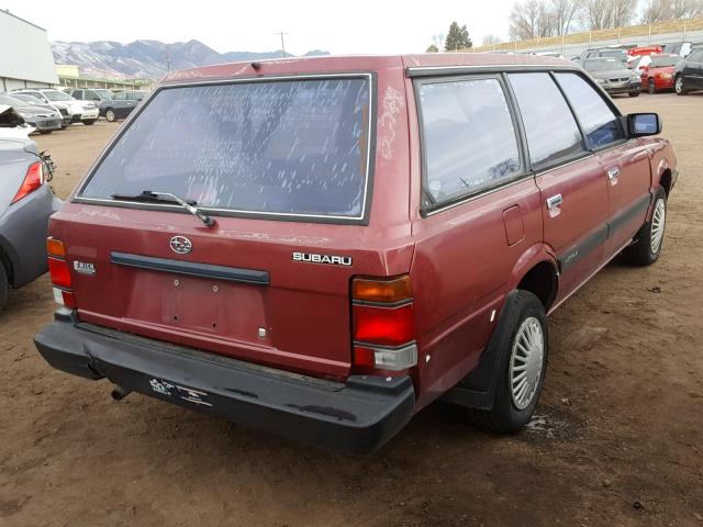 JF2AN52BXRD422964 - 1994 SUBARU LOYALE MAROON photo 4