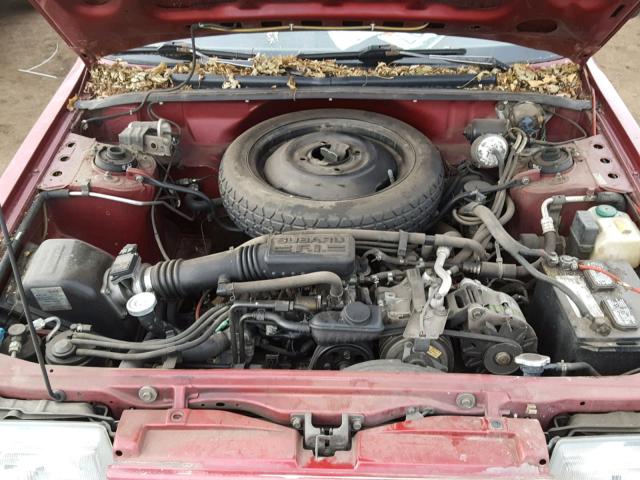 JF2AN52BXRD422964 - 1994 SUBARU LOYALE MAROON photo 7