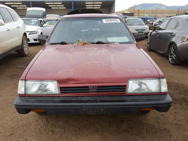 JF2AN52BXRD422964 - 1994 SUBARU LOYALE MAROON photo 9