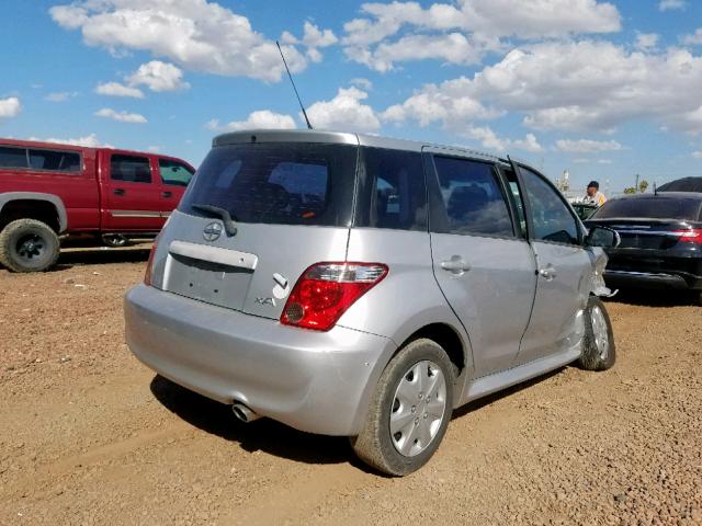 JTKKT604865010804 - 2006 TOYOTA SCION XA SILVER photo 4