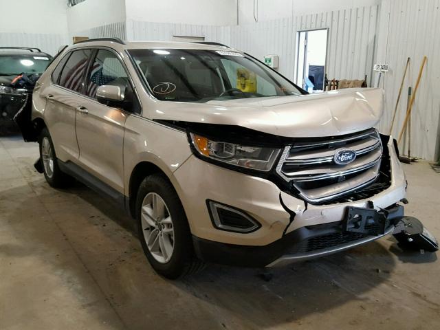 2FMPK3J80HBC49032 - 2017 FORD EDGE SEL GOLD photo 1