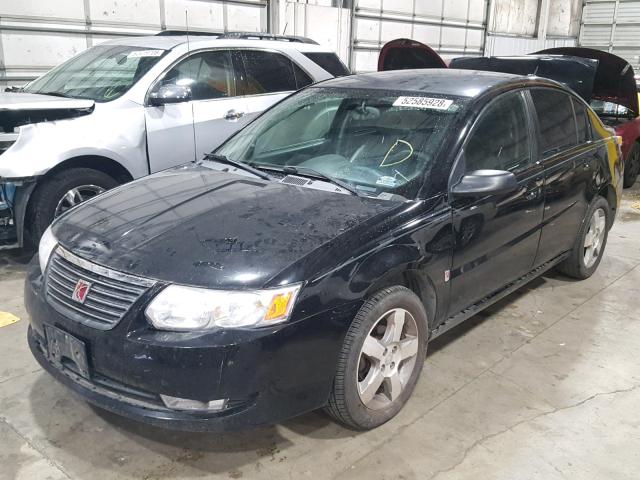 1G8AK58B57Z142328 - 2007 SATURN ION LEVEL BLACK photo 2