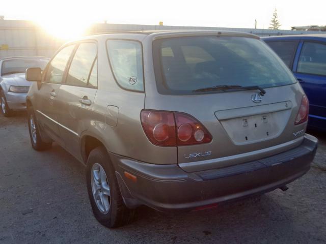 JT6HF10U1X0034105 - 1999 LEXUS RX 300 BEIGE photo 3