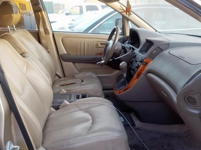 JT6HF10U1X0034105 - 1999 LEXUS RX 300 BEIGE photo 5