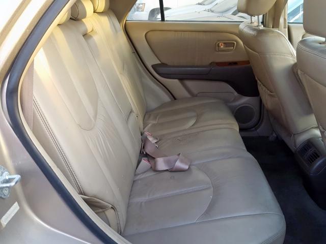 JT6HF10U1X0034105 - 1999 LEXUS RX 300 BEIGE photo 6