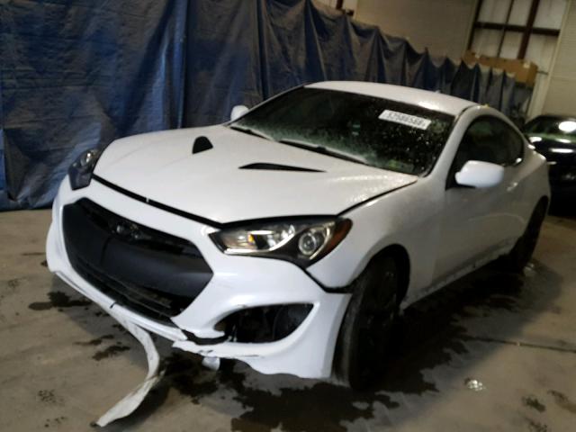 KMHHT6KD9EU118461 - 2014 HYUNDAI GENESIS CO WHITE photo 2