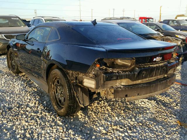 2G1FT1EWXA9136835 - 2010 CHEVROLET CAMARO SS BLACK photo 3