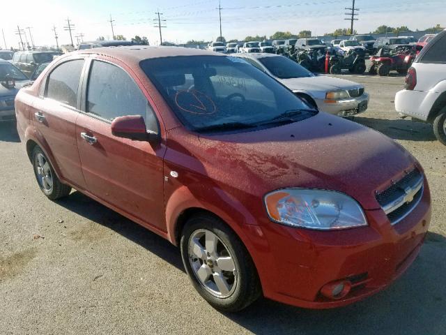 KL1TG56618B008231 - 2008 CHEVROLET AVEO LT MAROON photo 1