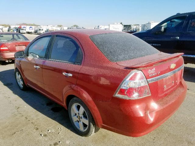 KL1TG56618B008231 - 2008 CHEVROLET AVEO LT MAROON photo 3